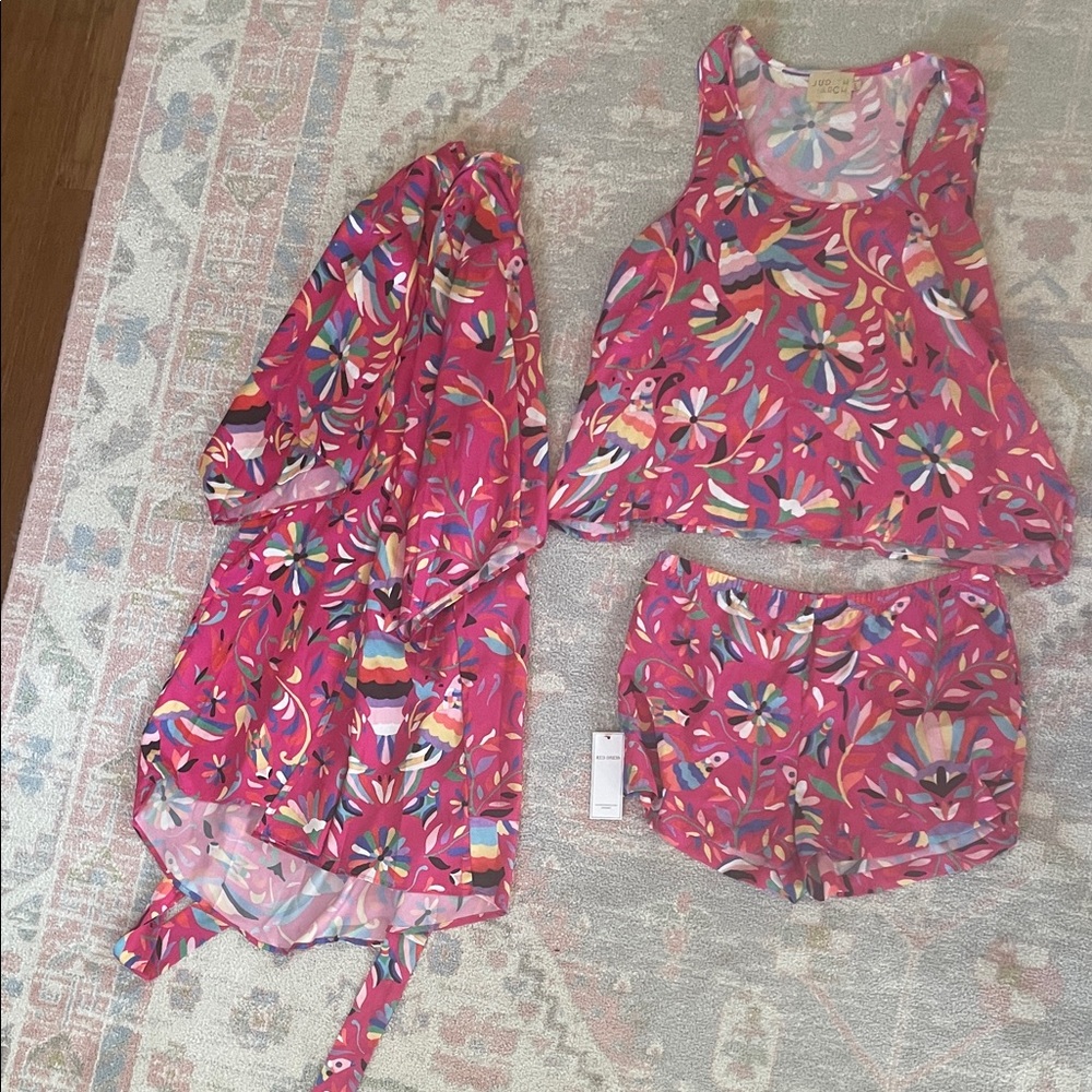 Judith March Colorful Floral Pajama Set